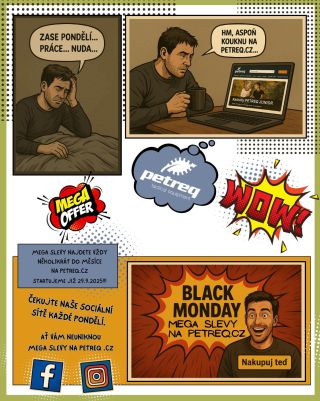 ⚠️❗️BLACK MONDAY NA PETREQ.CZ ❗️⚠️ Nuda z pondělí končí - startují MEGA akce a slevy na Petreq.cz, které jinde nenajdete....